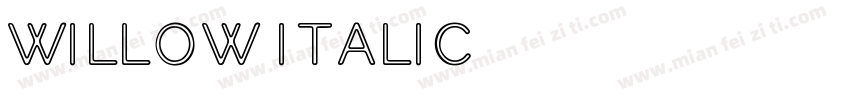 Willow Italic字体转换
